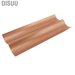 Disuu Baguette Pan 2 Slots Nonstick  Grade Carbon Steel Perforated Design Fre YU