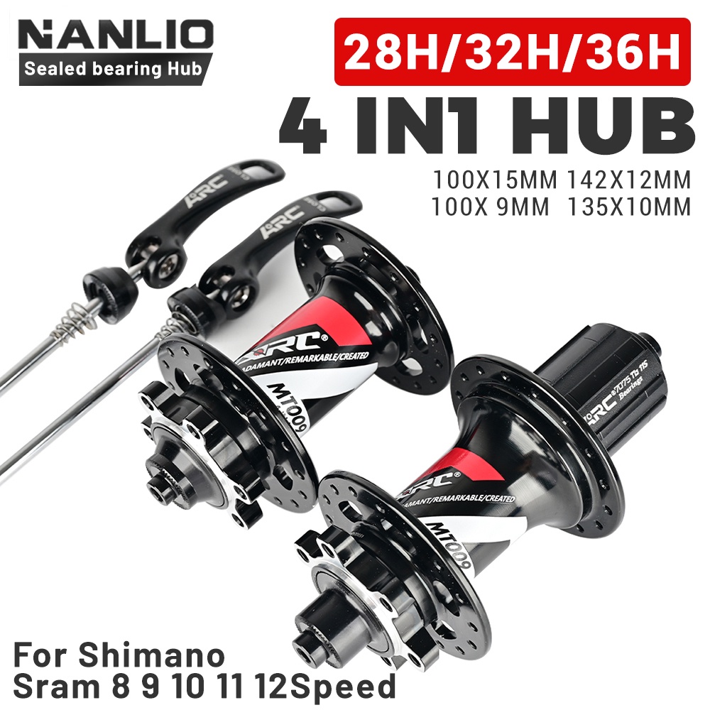 ARC 009 Hub สำหรับจักรยานภูเขา แบริ่งปิดผนึก 6 Pawls ใช้งานได้กับHG NX SX GX XD และความเร็ว 8-13 Spe