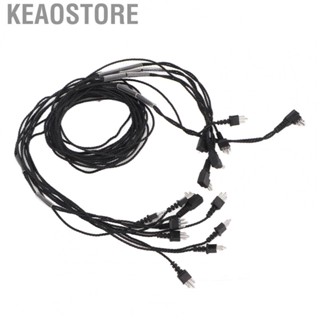 Keaostore 3pin Hearing Aids Receiver Wire  Stable  Transmission  Receiver Cable 29.5in TPE Heat Resistant 5PCS  for  Accessories