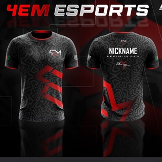 [พร้อมส่ง] เสื้อยืด ลาย baju raya 4EM ESPORTS Jersey kurta lelaki ขนาด 100 ซม.-160 ซม. สําหรับเด็ก และผู้ใหญ่ XS-3XL