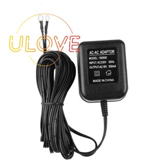 อะแดปเตอร์ออดประตู AC 18V 500MA สายเคเบิล 10 เมตร ปลั๊ก EU