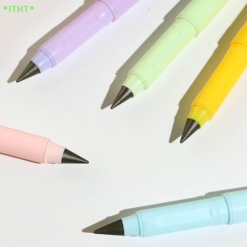 Itht&gt; ดินสอ ไร้หมึก พร้อมยางลบ ลบได้ ลบได้ อุปกรณ์การเรียน สําหรับร่างภาพ เขียนท่าทางบวก ดินสอนิรันดร์ ใหม่