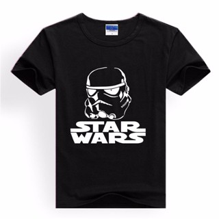 [COD]Alimoo Star Wars เสื้อยืดท็อปส์ผ้าฝ้ายแขนสั้นฮิปฮอปผู้ชายพิมพ์ Men and Women Cotton T-shirt Big Size XXS-4XL 1490BS