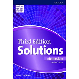 Bundanjai (หนังสือ) Solutions 3rd ED Intermediate : Students Book +Online Practice (P)