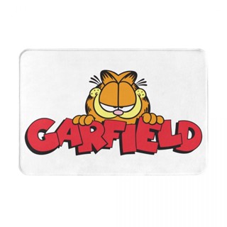 Garfield Cat (2) พรมเช็ดเท้า ผ้าสักหลาด กันลื่น ดูดซับน้ํา แห้งเร็ว สําหรับห้องน้ํา 16x24 นิ้ว พร้อมส่ง