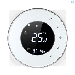 เทอร์โมสแตทไฟฟ้า ควบคุมอุณหภูมิ 95-240V Wi-Fi ควบคุมด้วยเสียง APP มีไฟแบ็คไลท์ LCD ควบคุมความร้อน ใช้งานร่วมกับ Amaz