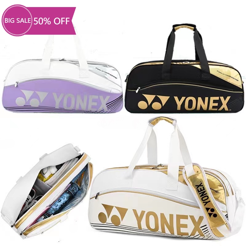 ใหม่ YONEX กระเป๋าแบดมินตัน ของแท้ คุณภาพสูง กระเป๋าสะพาย ขนาดใหญ่ ไม้แร็กเก็ต ฉนวนกันความร้อน (พร้อ