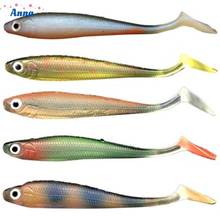 【Anna】PVC Made Artificial Swimbait Moving Bait 9cm Silicone Soft Bait Wobbler Tail Lure