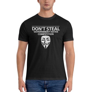 เสื้อยืด พิมพ์ลาย Anonymous Hacker Corrupt Government Sarcastic Joke คุณภาพสูง สําหรับผู้ชาย