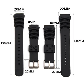 สายนาฬิกาข้อมือซิลิโคน 20 มม. 22 มม. พร้อมหัวเข็มขัดโลโก้เหล็ก สําหรับ SEIKO Diving 007 Abalone Canned Resin Watch Strap