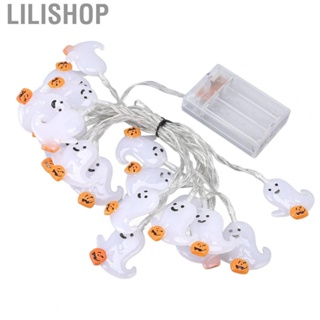 Lilishop Ghost String Lights 3 Meter  Steady And Flashing Modes Warm Light Scary YU