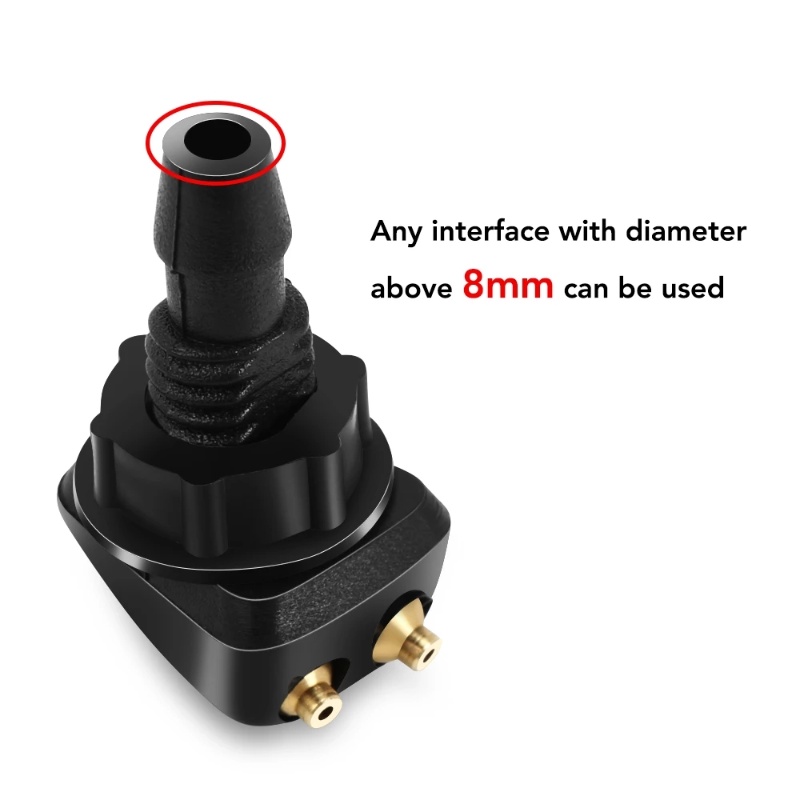 หัวฉีดสเปรย์ที่ปัดน้ําฝน หมุนได้ 360 องศา อุปกรณ์เสริม สําหรับรถยนต์ Toyota Mazda Hyundai - รูปที่ 4