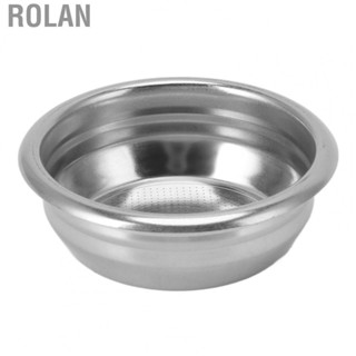 Rolan Coffee  Filter   Durable Stainless Steel Portafilter Filter  Fine Mesh Practical  for Semi Auto Coffee Maker