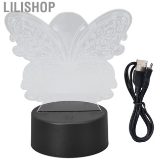 Lilishop 3D Insect Lamp Unique 3D Design Seven Colors Touch Control USB US