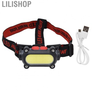 Lilishop 5V USB Rechargeable Headlamp Outdoor Emergency Headlamp With Red White Light