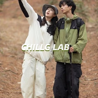 CHILLG LAB เสื้อหลวมกลางแจ้งแบบบางสำหรับฤดูร้อนปี 2023 สำหรับผู้ชายและผู้หญิง