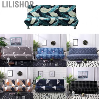 Lilishop Armrestless Sofa Stretch Cover Folding Sofa Bed Protector Cover Printed Soft Sofa Slipcovers for Home