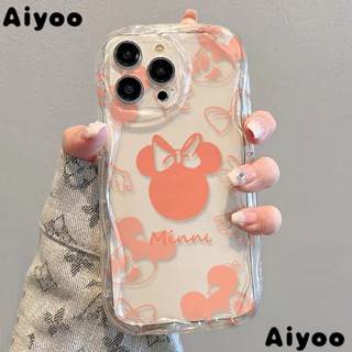 เคสป้องกันโทรศัพท์มือถือใส แบบนิ่ม ลายการ์ตูนมินนี่ กันกระแทก สําหรับ Apple Iphone 11 promax xr 7 13 14 12xs✅เคสโทรศัพท์มือถือ ลาย DEVK สําหรับ Apple 8p