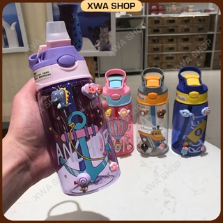 480ML ขวดน้ำเด็ก Sippy Cup การ์ตูนสร้างสรรค์ขวดน้ำดื่มเด็กไม่มี BPA กาต้มน้ำเด็ก