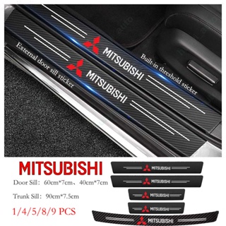 สติกเกอร์หนังคาร์บอนไฟเบอร์ ป้องกันรอยขีดข่วน อุปกรณ์เสริม สําหรับ Mitsubishi Mirage G4 Triton Xpander Pajero Xpander Cross Lancer ASX Outlander