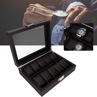 10Grids Portable Travel Watch Display Storage Box Collector Case Organizer