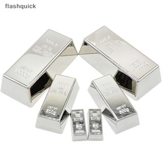 Flashquick พลาสติกปลอม สีเงิน อิฐจําลอง กลิตเตอร์ปลอม สีเงิน สวยหรู