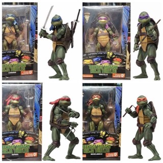 โมเดลฟิกเกอร์ Ninja Turtles NECA 1990 Movie Version TMNT Limited Edition ของเล่นสําหรับเด็ก