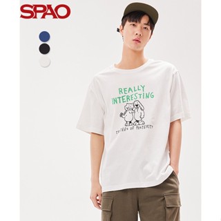 [พร้อมส่ง] ใหม่ เสื้อยืดลําลอง แขนสั้น พิมพ์ลายโมโนแกรม ทรงหลวม แฟชั่นฤดูร้อน สําหรับผู้ชาย