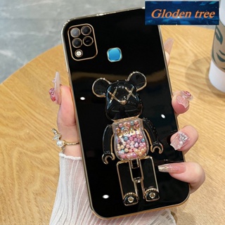 เคสโทรศัพท์มือถือ ซิลิโคนนิ่ม กันกระแทก ลายต้นไม้ Gloden สําหรับ infinix hot 10s infinix hot 10