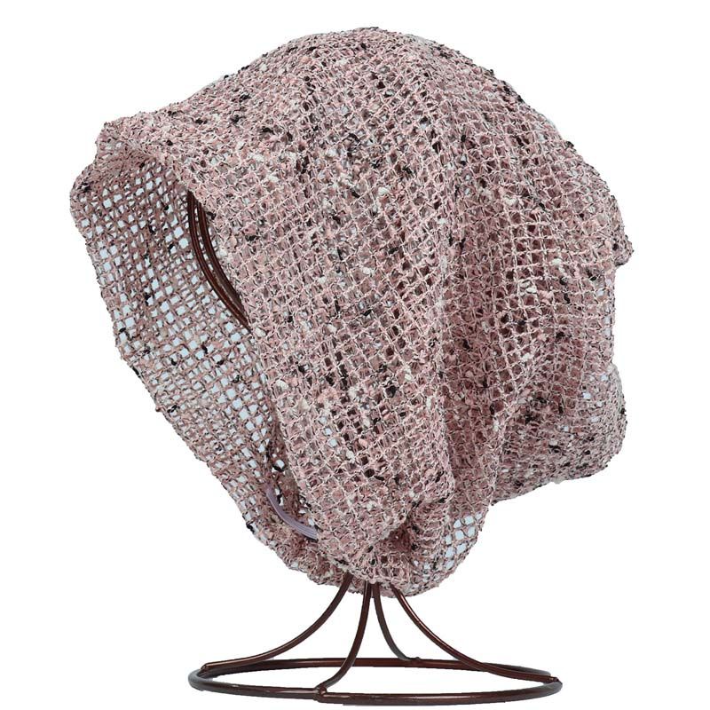 หมวกสุภาพสตรี Hollow Baotou หมวกเกาหลีรุ่น Pile หมวกหลวมหมวก Twist หมวก Bib Hollow Top หางม้าหมวก