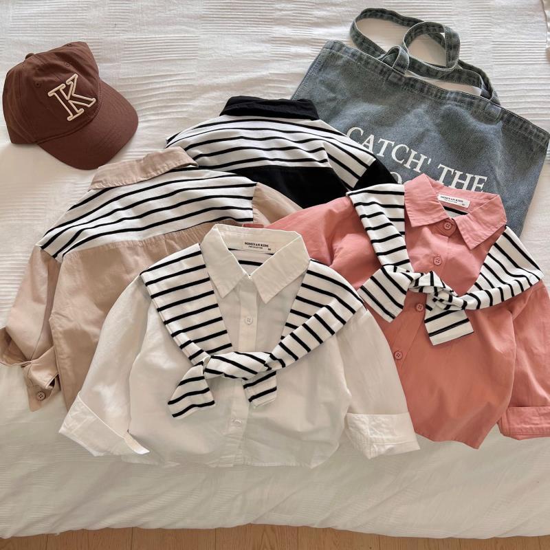 2.3 ใหม่ เสื้อแจ็กเก็ต ผ้าคลุมไหล่ สีพื้น แฟชั่นฤดูใบไม้ร่วง สําหรับเด็กผู้ชาย และเด็กผู้หญิง
