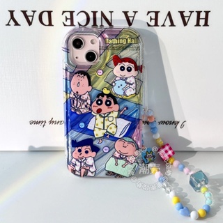 เคสป้องกันโทรศัพท์มือถือ แบบนิ่ม ลายการ์ตูนชินจัง กันกระแทก สําหรับ Iphone 14pro max 13 12 11 13 14promax 12 11 xs 7 8