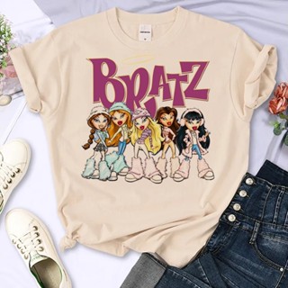 Bratz เสื้อยืด ลายการ์ตูนมังงะ 2000s สําหรับผู้หญิง