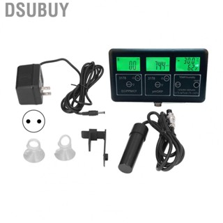 Dsubuy Water Quality Tester  Multifunctional Meter Backlit Transparent LCD for Glass Fish Pond Mining Agriculture