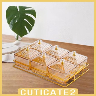 [Cuticate2] ถาดแก้วใส่เครื่องปรุง ผลไม้แห้ง สไตล์นอร์ดิก สําหรับงานแต่งงาน ปาร์ตี้