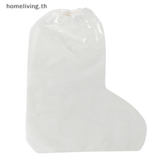 Home ผ้าคลุมรองเท้า แบบหนา กันน้ํา กันฝุ่น แบบใช้แล้วทิ้ง 10 ชิ้น