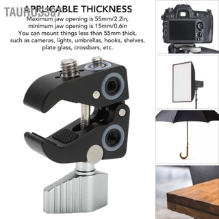 Taurus307 Super Camera Clamp Mount พร้อมกล้องเกลียวขนาด 1/4 นิ้วและ 3/8 นิ้ว C สำหรับ Mini Ball Head Adapter DSLR