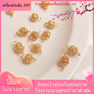 💖เครื่องประดับ DIY ขายส่ง💖จี้ลูกปัดทองแดง ชุบทอง 14k สําหรับแขวนโคมไฟ DIY[ลูกปัด/จี้/สร้อยคอ/สร้อยข้อมือ/กําไลข้อมือ/ต่างหู]