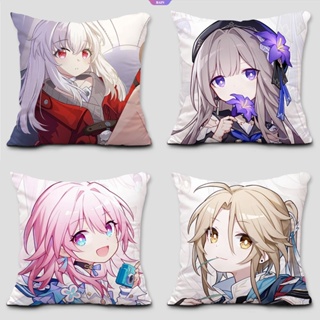 ปลอกหมอนอิงโซฟา ลายการ์ตูนเกม Honkai Star Rail Chair Series March 7th Himeko Seele Clara Dan Heng Luka Arlan Herta สีเงิน สําหรับตกแต่งบ้าน