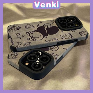 Venki - เข้ากันได้สำหรับ เคส iphone 11 เคสไอโฟน เคสไอโฟน11 กระเป๋านักเรียนหนังกลับแบบนิ่ม เคสกันกระแทก Camera  Simple ตัวการ์ตูนน่ารักเข้ากันได้กับ  iPhone 14 13 Pro max  12 Pro max xr xs 7Plus 8Plus