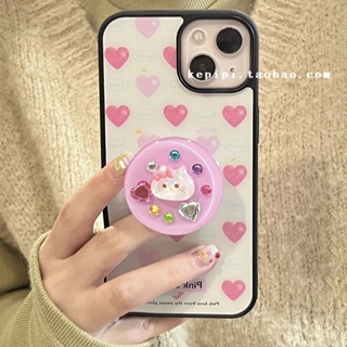 เคสโทรศัพท์มือถือ กันกระแทก ลายหัวใจ สีชมพู สําหรับ Apple Iphone 14promax 13 12 11 14pro 13pro 14