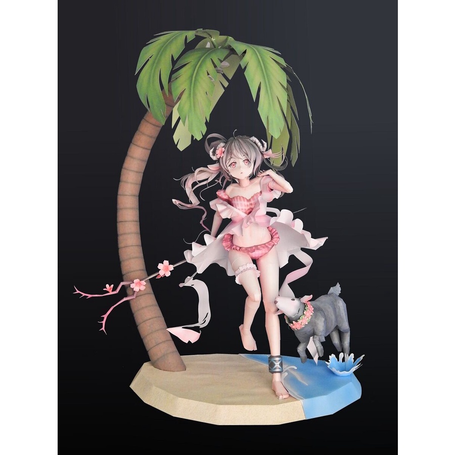 โมเดลกระดาษ อะนิเมะเกมสาวอนิเมะ [Arknights] Eyjafjalla Summer Skin