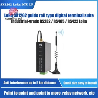 Waveshare SX1262 LoRa DTU รางไกด์ข้อมูล DTU 410-510MHz RS232 RS485 RS422 เป็น LoRa สําหรับ Sub GHz LF