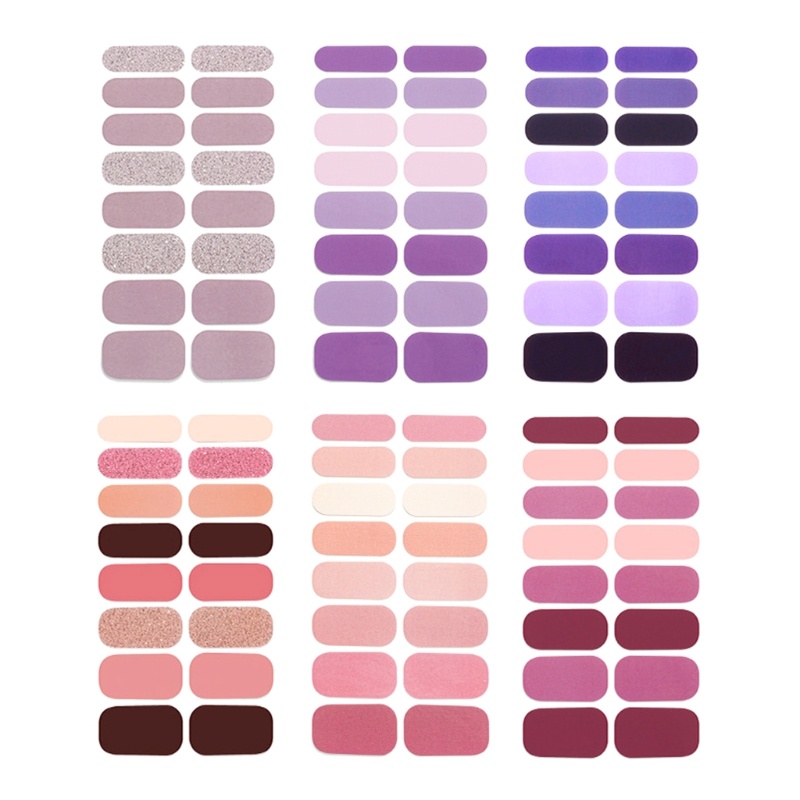 Broa Semi Cured Gel Nail Strips Art สติกเกอร์ Wraps สติกเกอร์เล็บสําหรับผู้หญิง