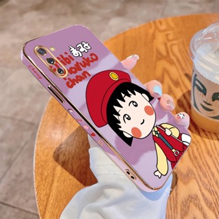 เคสโทรศัพท์มือถือแบบนิ่ม ขอบสี่เหลี่ยม ลายเชอร์รี่ มีทบอล หรูหรา สําหรับ Samsung Galaxy Note 10 Plus Lite Note 20 Ultra A81 M60S