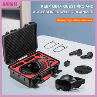 Ni Vr กล่องเก็บแว่นตา กันน้ํา แบบพกพา สําหรับ Meta Quest Pro Vr