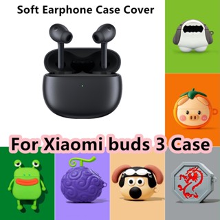 【Trend Front】เคสหูฟัง แบบนิ่ม ลายการ์ตูน สําหรับ Xiaomi buds 3 buds 3