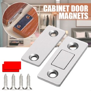 New No Punching Ultra-thin Invisible Cabinet Wardrobe Door Magnets Suction