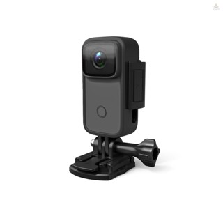 (fygath)SJCAM C200 กล้องแอคชั่น WiFi ขนาดเล็ก 4K พร้อมหน้าจอ IPS 1.28 นิ้ว 5M กันน้ํา กันสั่น 6 แกน รองรับการจดจําใบหน้า มองเห็นกลางคืน แบตเตอรี่ชาร์จได้ในตัว