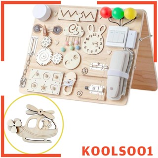 [Koolsoo1] ของเล่นบอร์ด Montessori Busy Board DIY สําหรับเครื่องบิน เดินทาง